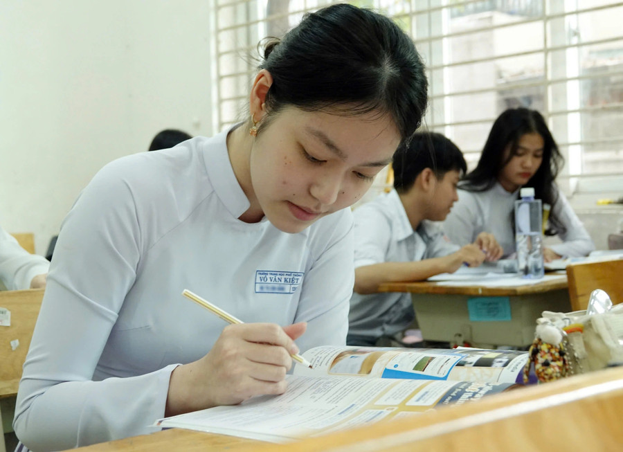 Thí sinh tham dự kỳ thi tốt nghiệp THPT năm 2024. Ảnh minh họa: Quốc Việt