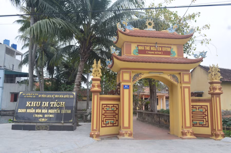 Đền thờ Nguyễn Quỳnh (Trạng Quỳnh) tại Thanh Hóa. Ảnh ITN.
