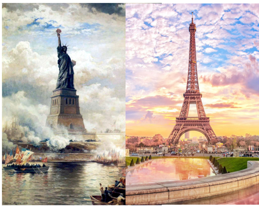 Hai công trình lịch sử của Gustave Eiffel.