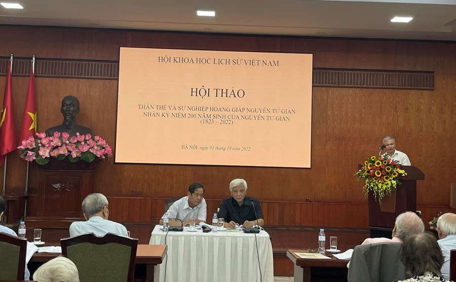 Hội thảo đánh giá về Hoàng giáp Nguyễn Tư Giản vào năm 2022.