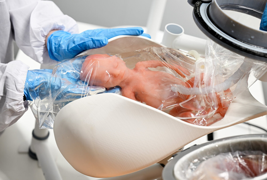 Thiết bị mô phỏng tử cung người mẹ do AquaWomb nghiên cứu.