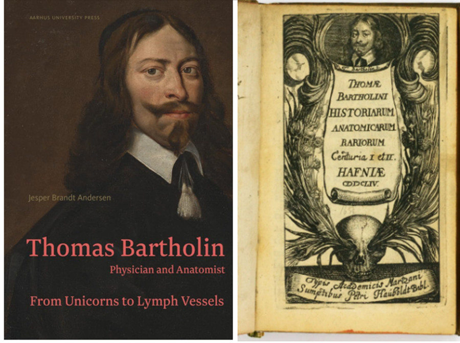 Thomas Bartholin và quyển sách của ông có ghi hiện tượng tự bốc cháy.