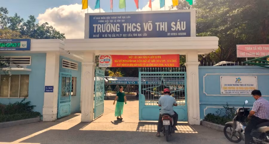 Nhiều trường có tên gọi trùng nhau sau khi sáp nhập Bạc Liêu và Cà Mau. Ảnh: Q. Mến