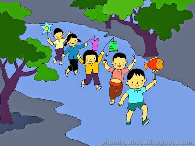 Cùng rước đèn trông trăng. Ảnh minh họa: ITN cam-thu-van-hoc-niem-vui-trang-ram-1.jpg