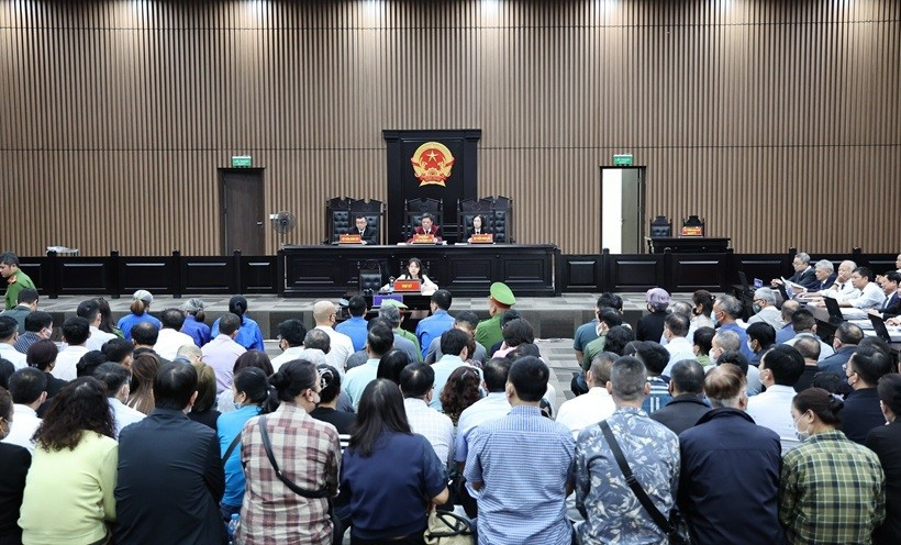 Quang cảnh phiên tòa. Ảnh: Hồng Nguyên