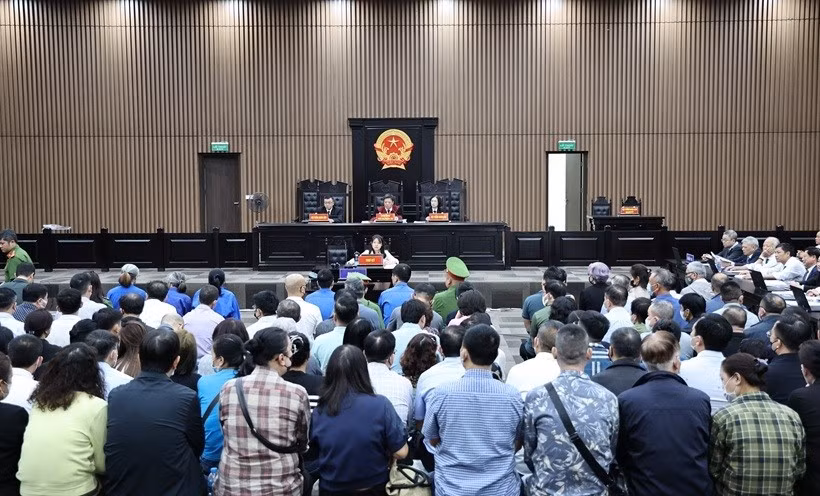 Quang cảnh phiên tòa. Ảnh: Hồng Nguyên 