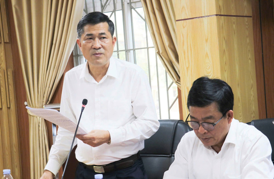 Ông Thái Văn Thành - Giám đốc Sở GD&ĐT Nghệ An. Ảnh: Hồ Lài giu-vung-phat-huy-truyen-thong-dat-hoc-xu-nghe-1.jpg