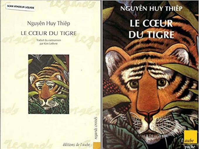 Bìa cuốn 'Trái tim hổ' được ra mắt ở Pháp vào năm 1993.