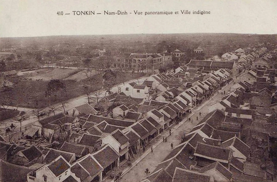 Các khu phố cổ Nam Định được chụp vào năm 1909. Ảnh tư liệu.