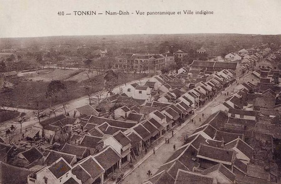 Các khu phố cổ Nam Định được chụp vào năm 1909. Ảnh tư liệu.
