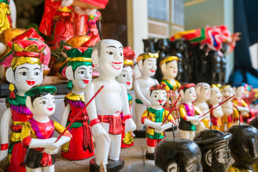 Con rối trở thành món quà lưu niệm. doc-dao-roi-nuoc-lang-thach-4.jpg