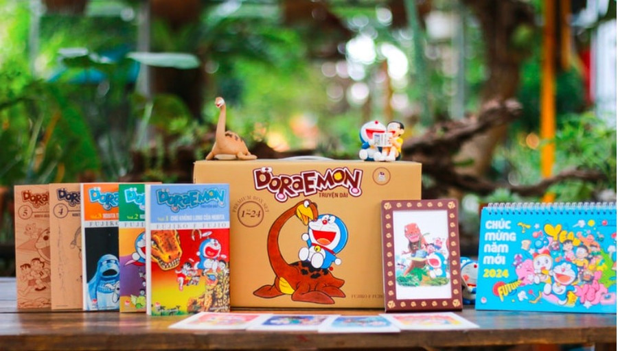 Các bộ truyện về Doraemon vẫn được NXB Kim Đồng tái bản liên tục.