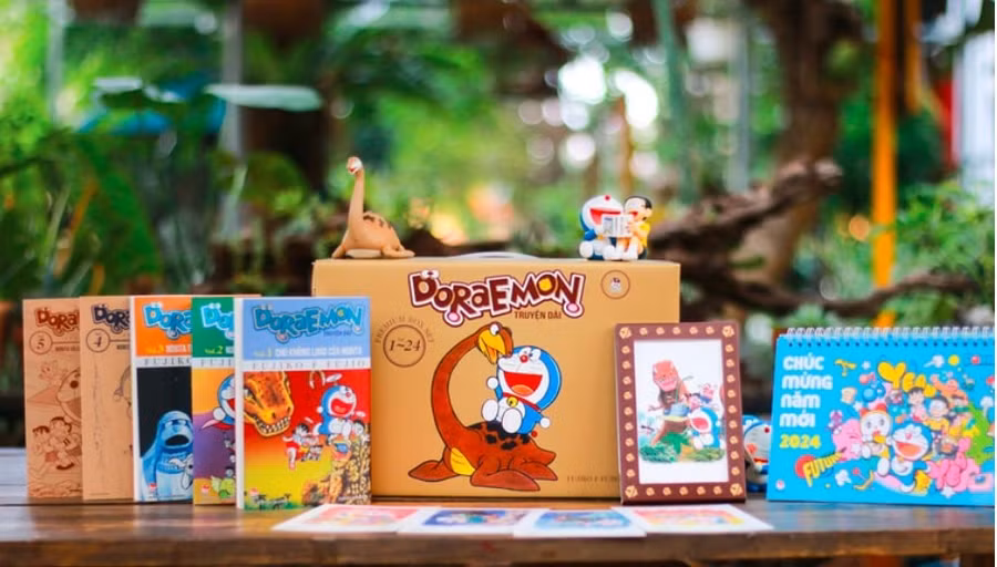 Các bộ truyện về Doraemon vẫn được NXB Kim Đồng tái bản liên tục.