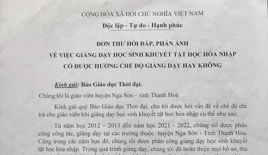 Đơn thư của giáo viên huyện Nga Sơn, Thanh Hóa gửi Báo GD&TĐ. thanh-hoa-giao-vien-mon-moi-cho-phu-cap-day-hoc-sinh-khuyet-tat-2.jpg