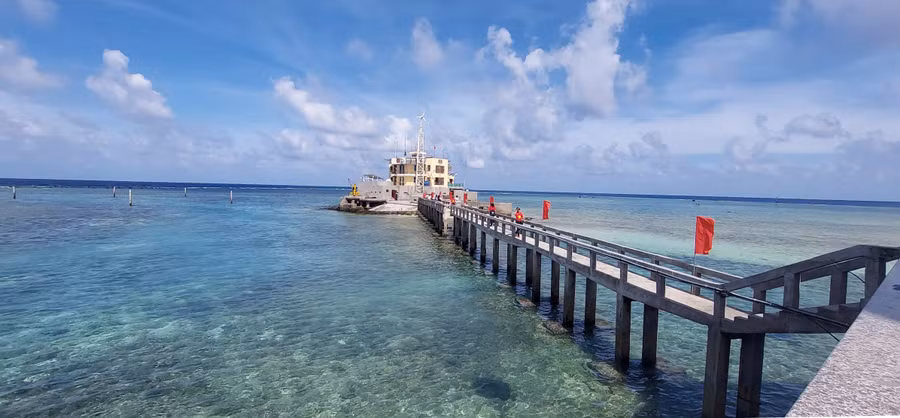 Quần đảo Trường Sa - vùng lãnh thổ thiêng liêng không thể tách rời của Việt Nam. Ảnh: Bình Thanh.