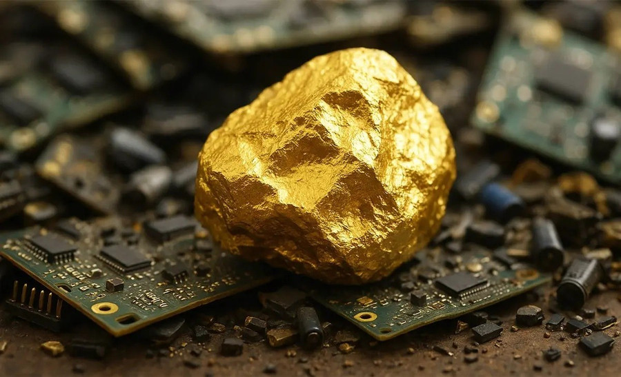 Vàng có thể được khai thác từ rác thải điện tử một cách thân thiện với môi trường. Ảnh: Earth phuong-phap-bien-rac-dien-tu-thanh-vang-1.jpg