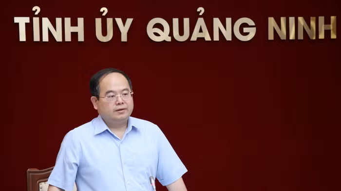 Ông Quản Minh Cường, Bí thư Tỉnh ủy Quảng Ninh kết luận buổi làm việc.