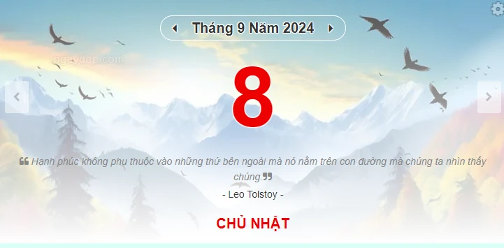 Lịch âm 8/9 - Xem lịch âm ngày 8/9