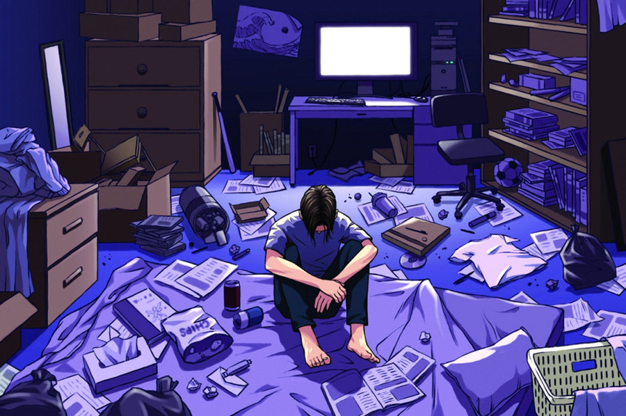 Hiện tượng Hikikomori thậm chí có thể làm tăng ý nghĩ tự tử của con người. (Ảnh: ITN) 2-hien-tuong-hikikomori.jpg