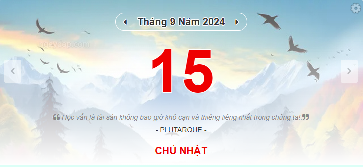 Lịch âm 15/9 - Xem lịch âm ngày 15/9