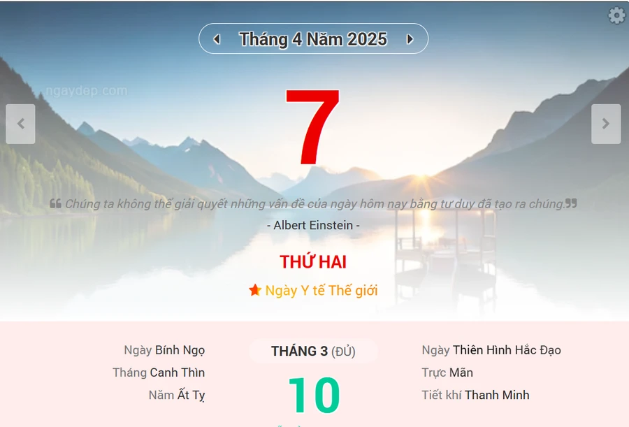 Lịch âm 7/4 - Xem lịch âm ngày 7/4