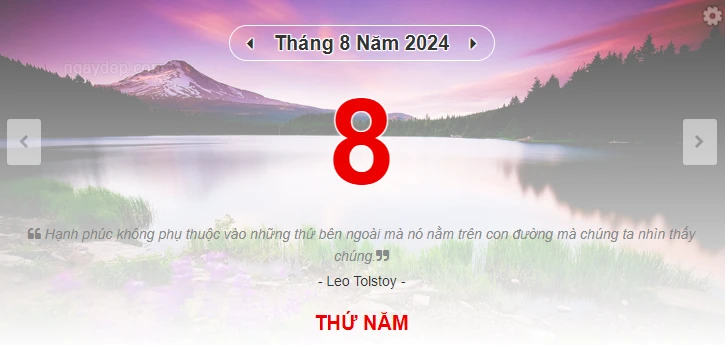 Lịch âm 8/8 - Xem lịch âm ngày 8/8