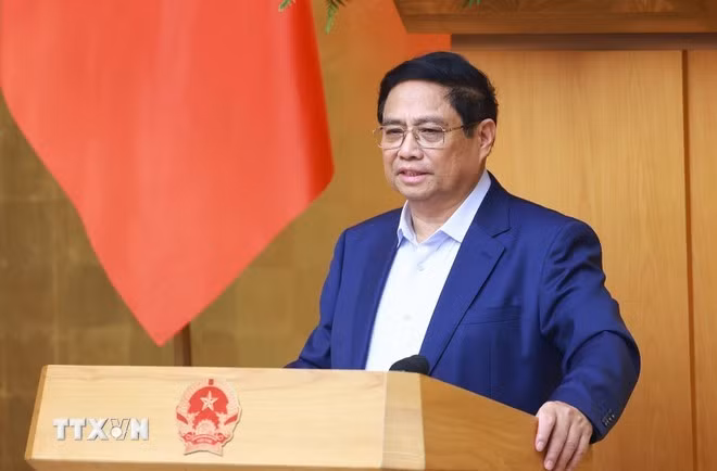 Thủ tướng Phạm Minh Chính chủ trì Phiên họp Chính phủ Thường kỳ tháng 10 năm 2024. (Ảnh: Dương Giang/TTXVN).