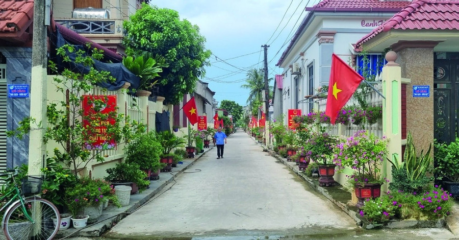 Những tuyến phố khang trang, sạch sẽ ngày càng nhiều. Ảnh BTH