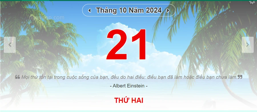 Lịch âm 21/10 - Xem lịch âm ngày 21/10