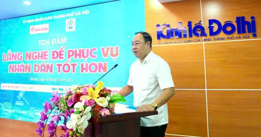 Phó Tổng Biên tập Báo Kinh tế & Đô thị Nguyễn Xuân Khánh phát biểu tại tọa đàm Phó Tổng Biên tập Báo Kinh tế & Đô thị Nguyễn Xuân Khánh phát biểu tại tọa đàm