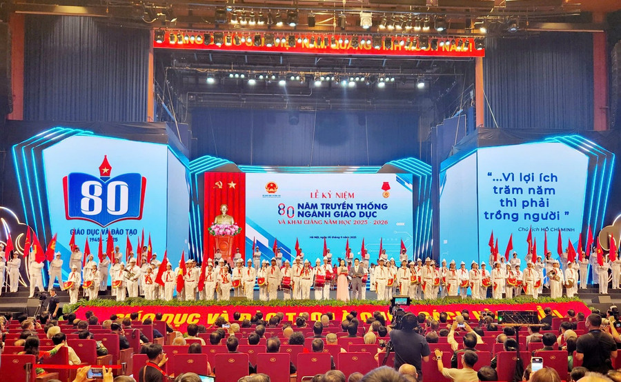 Lễ kỷ niệm 80 năm truyền thống ngành Giáo dục và khai giảng năm học 2025-2026. Lễ kỷ niệm 80 năm truyền thống ngành Giáo dục và khai giảng năm học 2025-2026.