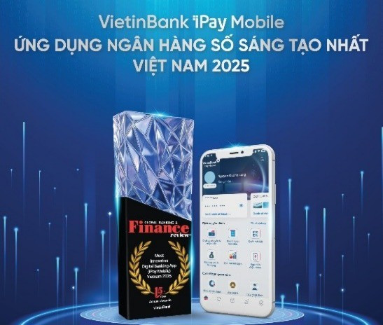 Giải thưởng như một lời khẳng định vị thế hàng đầu của ứng dụng ngân hàng số VietinBank iPay Mobile, tiên phong trong hành trình chuyển đổi số của VietinBank.