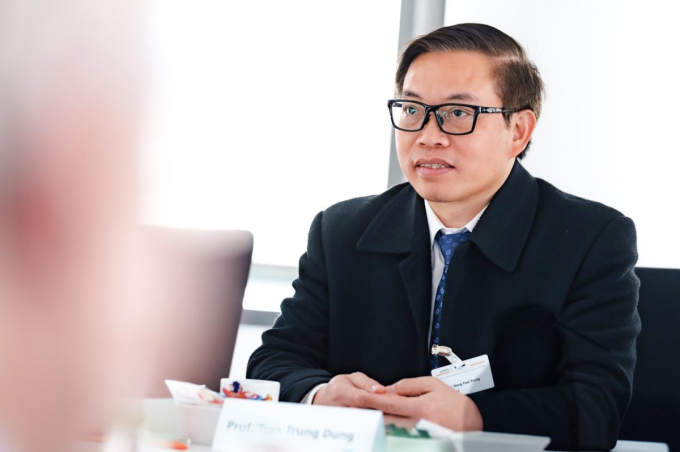 GS. TS. BS Trần Trung Dũng, Tổng giám đốc Hệ thống Y tế Vinmec phát biểu tại sự kiện. Ảnh: Siemens Healthineers.