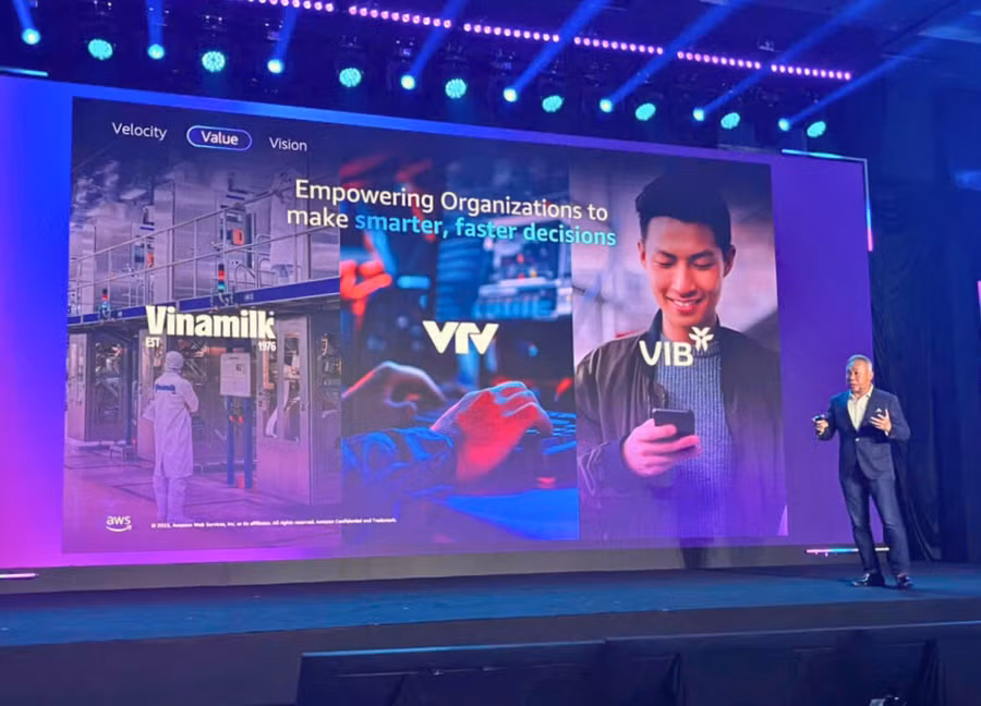 Ông Eric Yeo, Tổng Giám đốc AWS Việt Nam, phát biểu tại sự kiện. (Ảnh: Minh Anh)