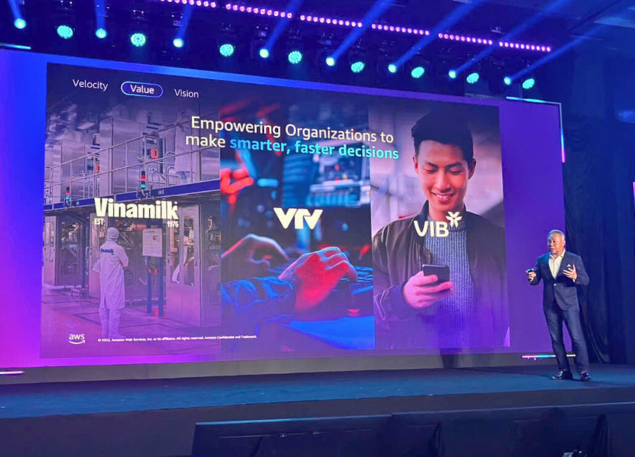 Ông Eric Yeo, Tổng Giám đốc AWS Việt Nam, phát biểu tại sự kiện. (Ảnh: Minh Anh) Ông Eric Yeo, Tổng Giám đốc AWS Việt Nam, phát biểu tại sự kiện. (Ảnh: Minh Anh)