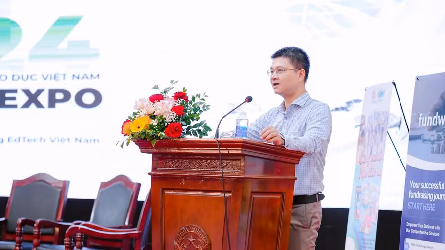 TS. Tô Hồng Nam,Cục phó Cục Công nghệ thông tin - Bộ GD&ĐT chia sẻ về Edtech.