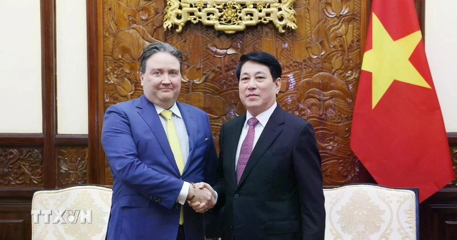 Chủ tịch nước Lương Cường tiếp Đại sứ Hoa Kỳ tại Việt Nam đến chào từ biệt
