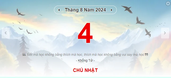 Lịch âm 4/8 - Xem lịch âm ngày 4/8