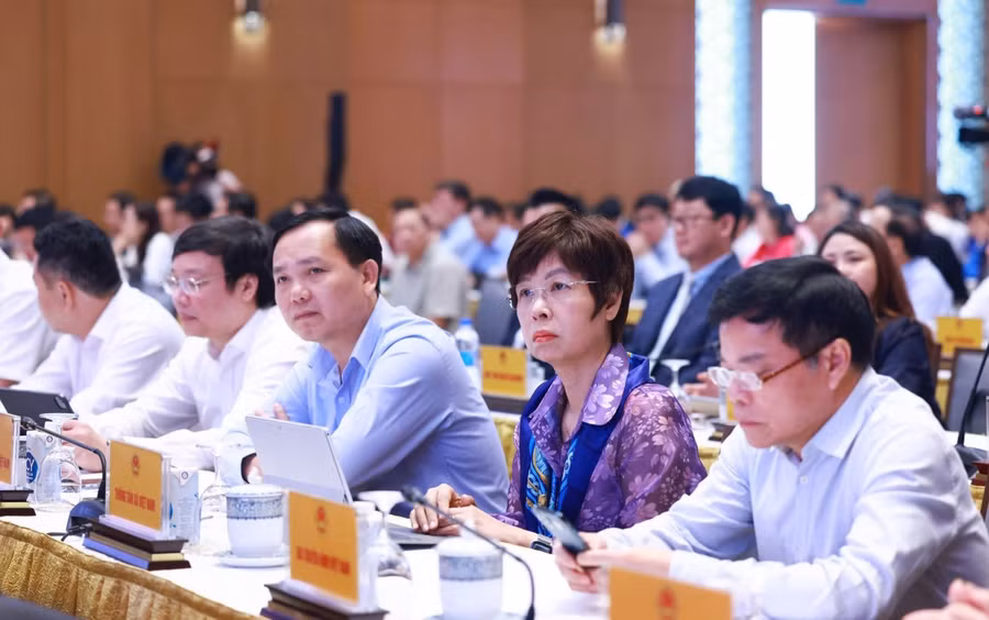 Tổng giám đốc TTXVN Vũ Việt Trang tham dự Ngày Chuyển đổi số quốc gia năm 2024. Ảnh: Dương Giang/TTXVN.