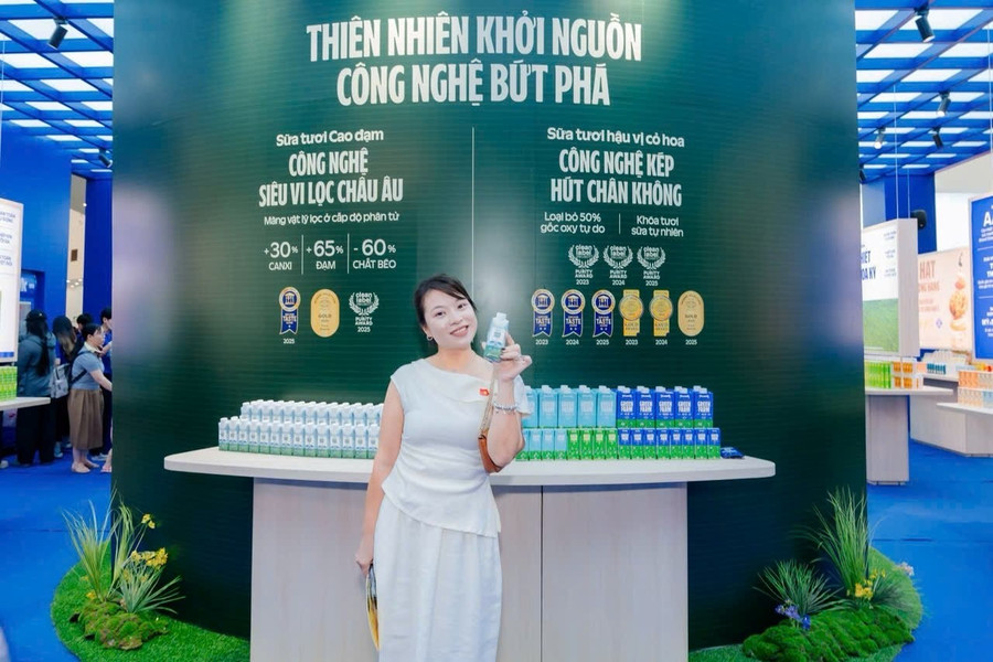 Vinamilk mang đến triển lãm những trải nghiệm thú vị qua cách thể hiện trực quan về những bước đột phá trong đổi mới sáng tạo, khoa học - công nghệ tạo ra sản phẩm dinh dưỡng tiêu chuẩn quốc tế, đón đầu các xu hướng tiêu dùng.