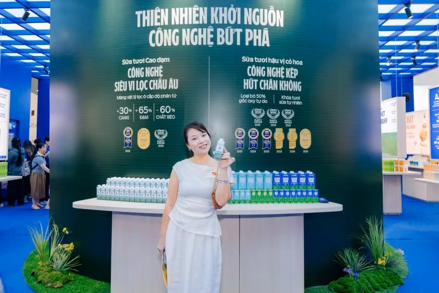 Vinamilk mang đến triển lãm những trải nghiệm thú vị qua cách thể hiện trực quan về những bước đột phá trong đổi mới sáng tạo, khoa học - công nghệ tạo ra sản phẩm dinh dưỡng tiêu chuẩn quốc tế, đón đầu các xu hướng tiêu dùng.