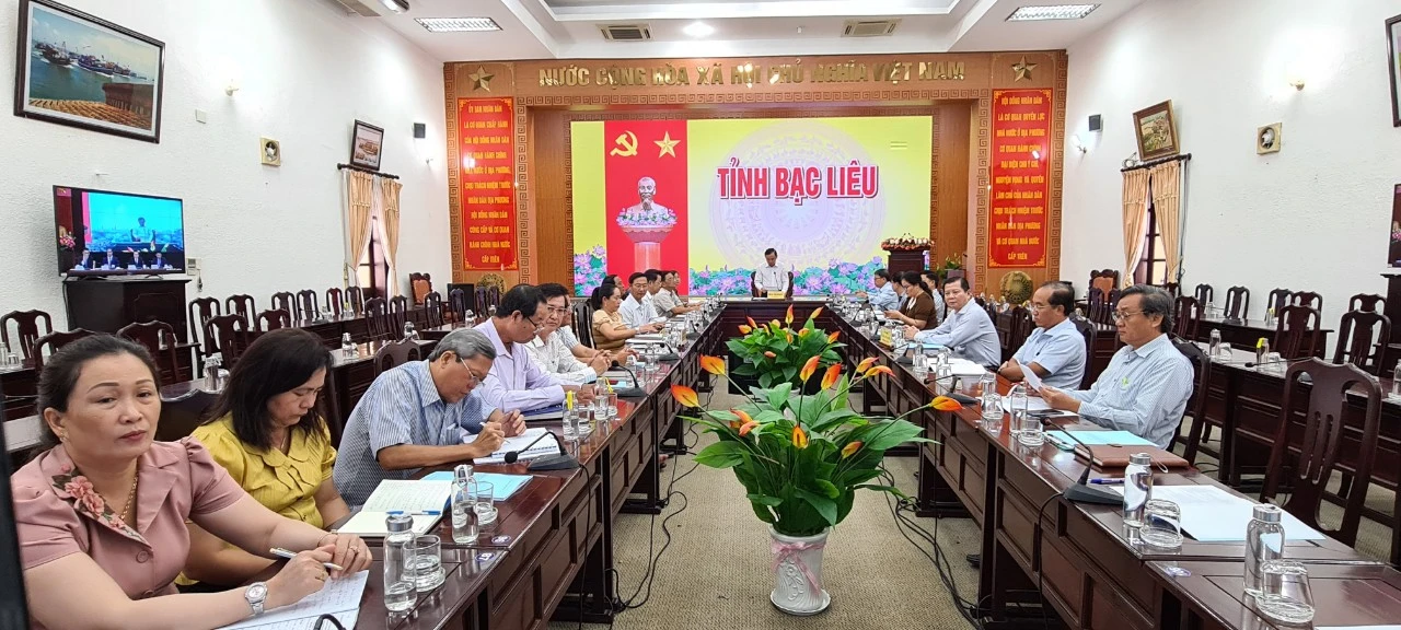 Quang cảnh Hội nghị tại tỉnh Bạc Liêu.