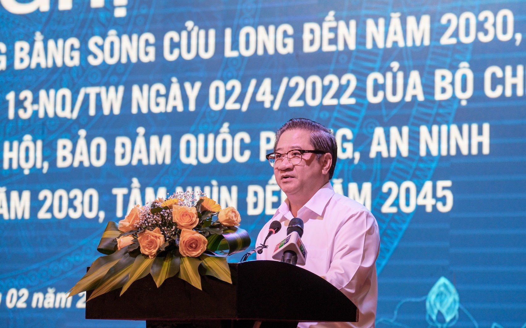 Ông Trần Việt Trường, Chủ tịch UBND TP Cần Thơ phát biểu tại hội nghị.