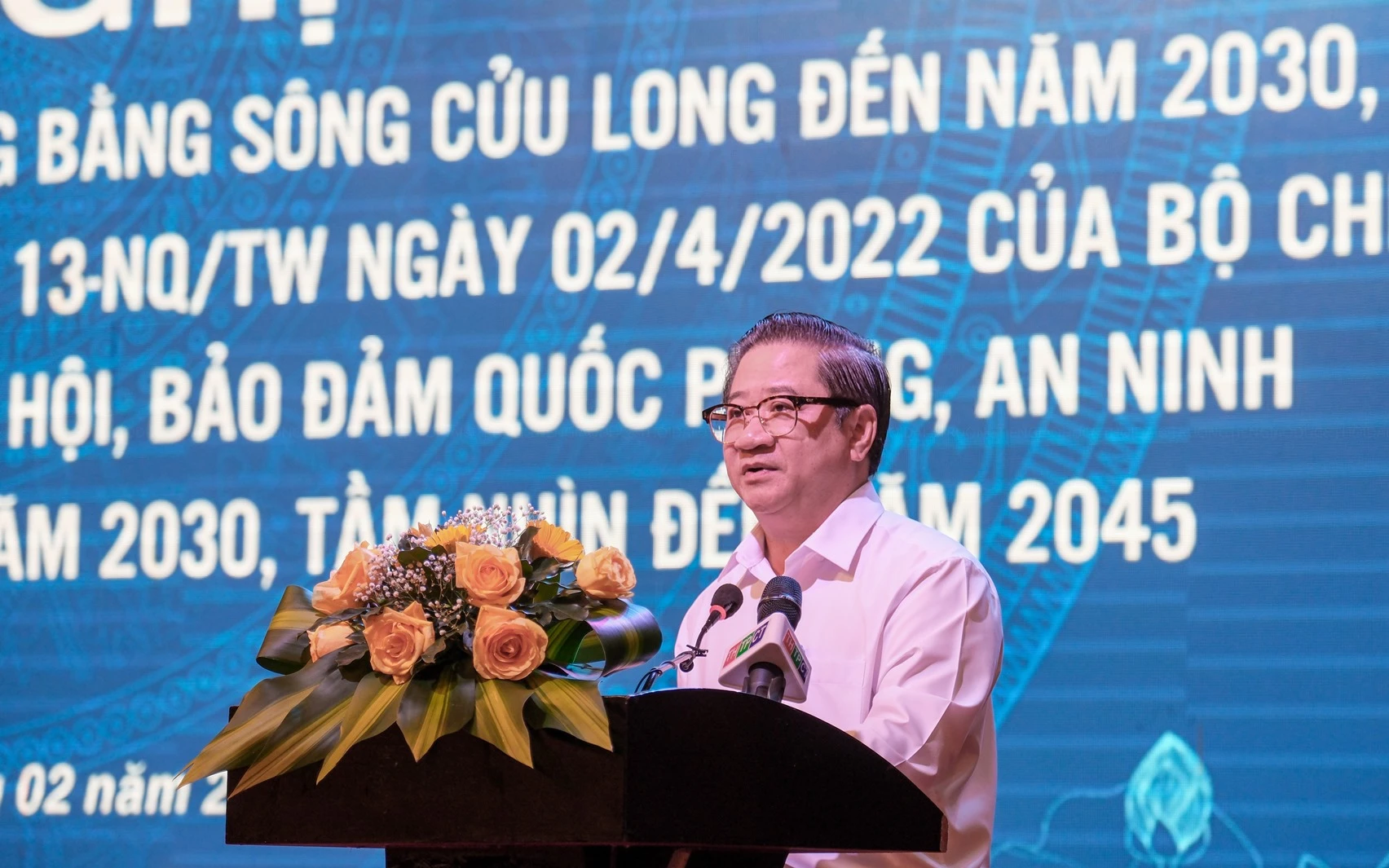 Ông Trần Việt Trường, Chủ tịch UBND TP Cần Thơ phát biểu tại hội nghị.