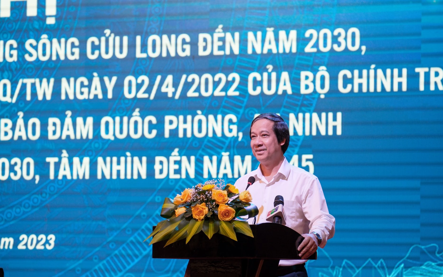 Bộ trưởng Nguyễn Kim Sơn bày tỏ tin tưởng toàn vùng ĐBSCL sẽ tiếp tục vượt qua khó khăn để đưa GD&amp;ĐT phát triển.