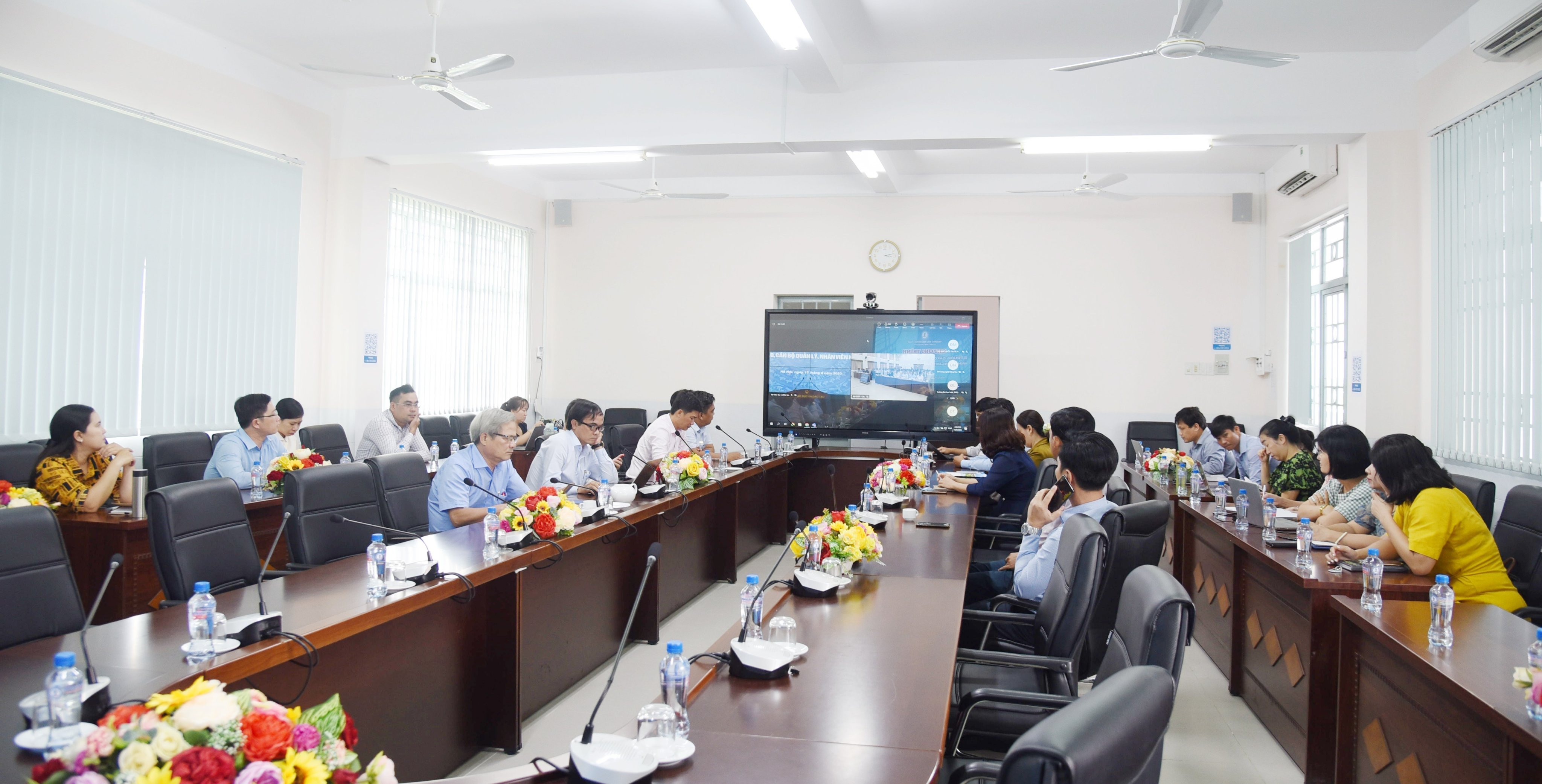 Điểm cầu trực tuyến tại Trường ĐH Đồng Tháp.