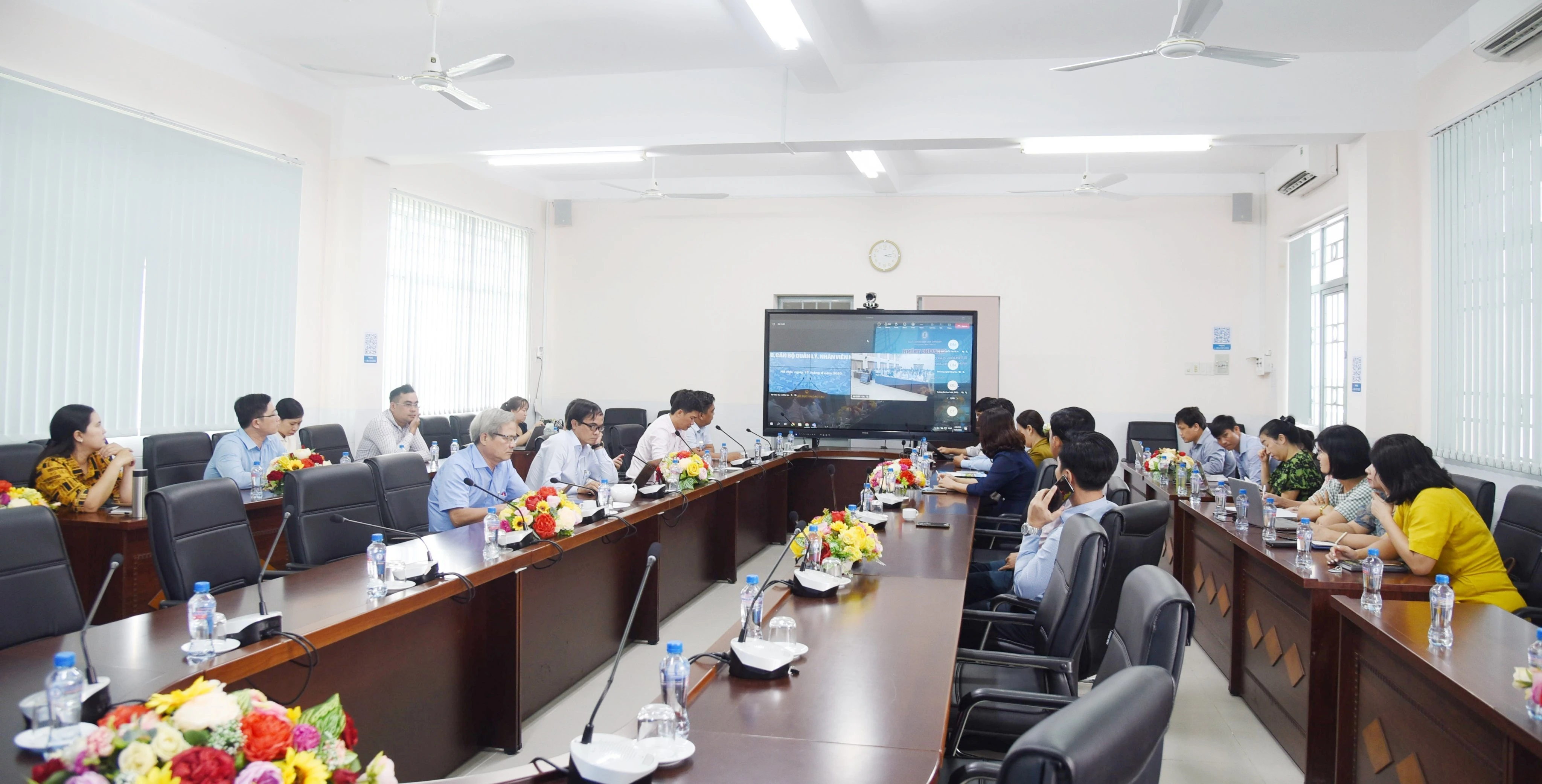 Điểm cầu trực tuyến tại Trường ĐH Đồng Tháp.