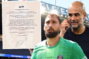 Thủ môn Donnarumma gia nhập Man City