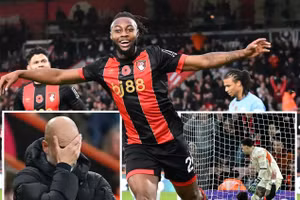 Khoảnh khắc ‘đội bóng nhỏ’ Bournemouth hạ gục Man City 