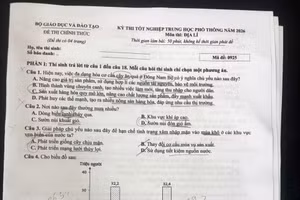 Gợi ý đáp án môn Địa lí Kỳ thi tốt nghiệp THPT 2026